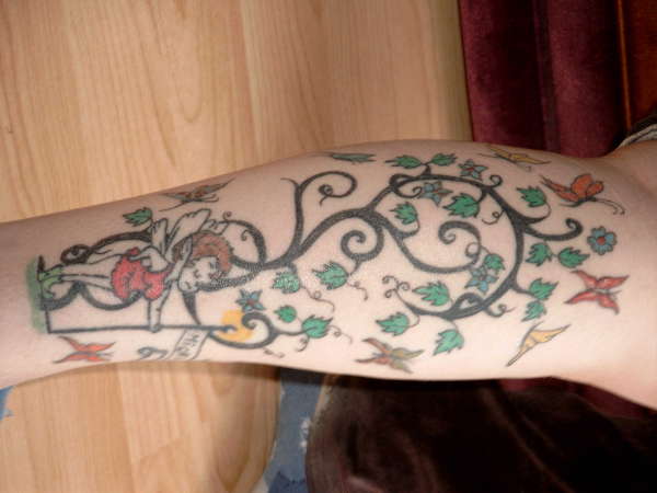 lower leg tattoo