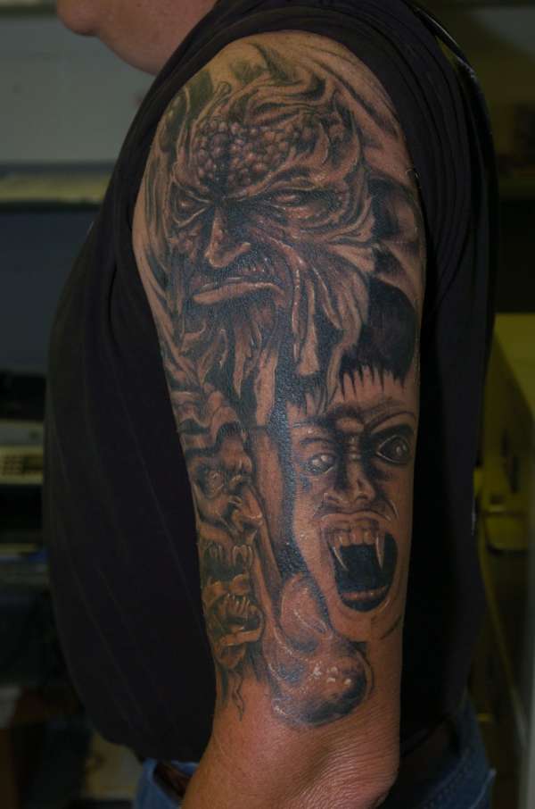 start of sleeve tattoo