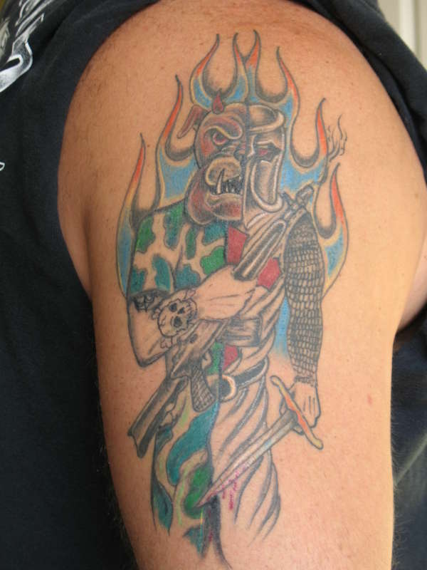 templar/devildog tattoo