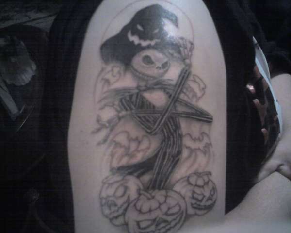 Nightmare Before Christmas Halloween tattoo