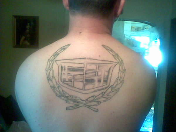 Cadillac symbol tattoo