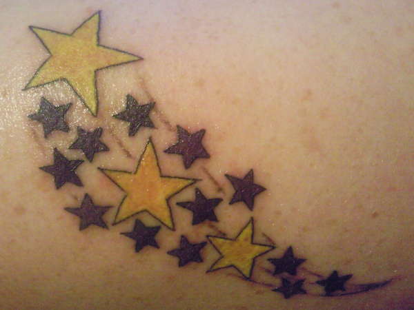 Shooting stars tattoo