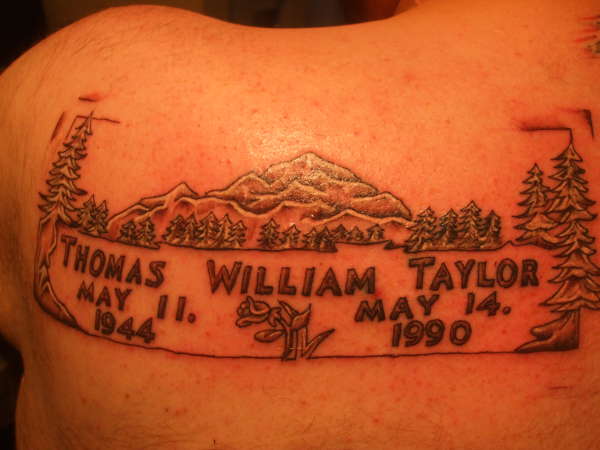 Fathers memorial tattoo