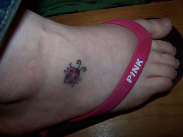 Ladybug Heart tattoo