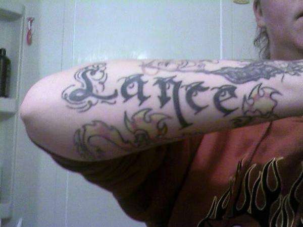 My youngest sons name tattoo