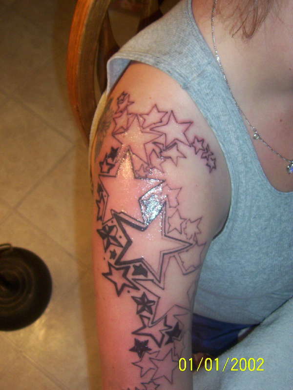 Shoulder Stars tattoo