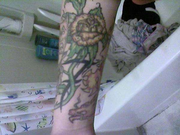 Yellow rose of texas tattoo