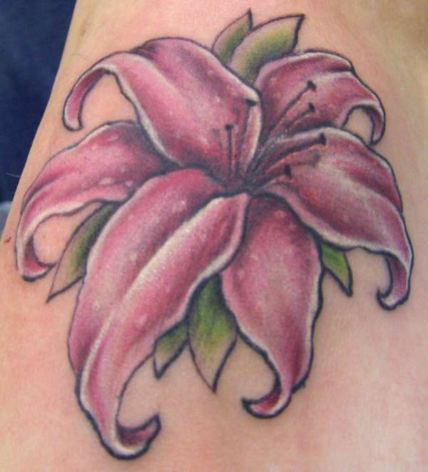 Foot Flower tattoo