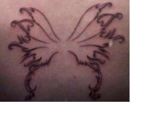 Wings "BEFORE" tattoo