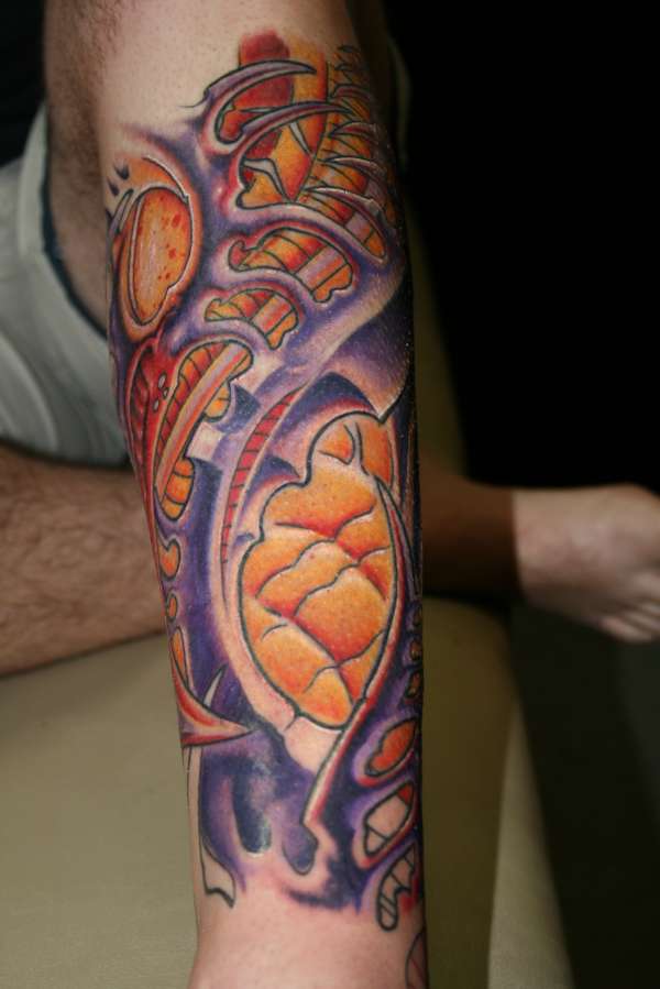 BIOMECH LEG tattoo