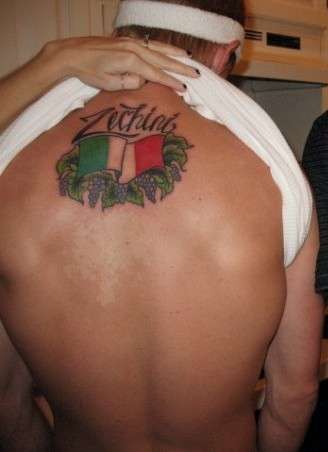 First ink... my last name tattoo