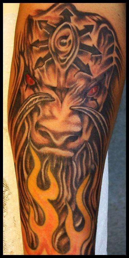 ram evil tattoo