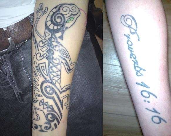 COVER UP. Black on Black tattoo