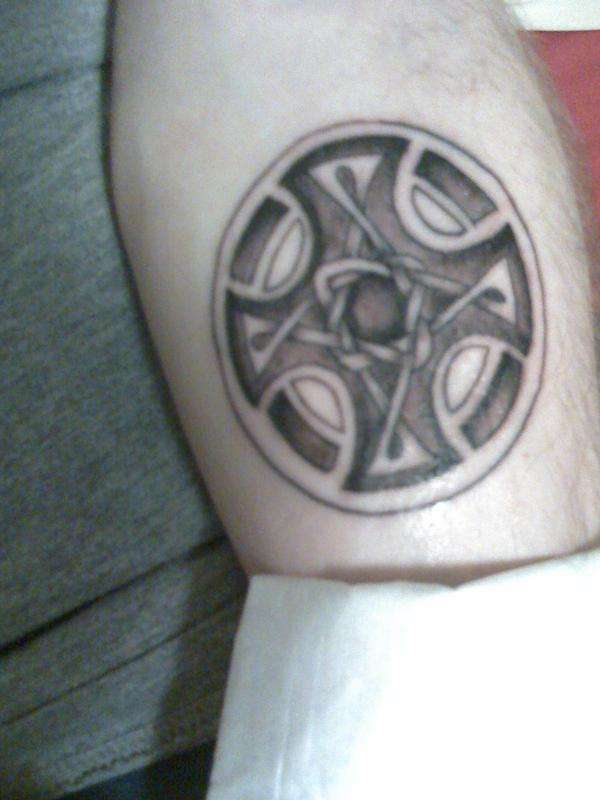 Celtic cross tattoo
