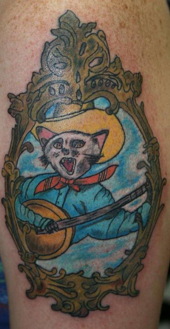 Cowboy Cat tattoo