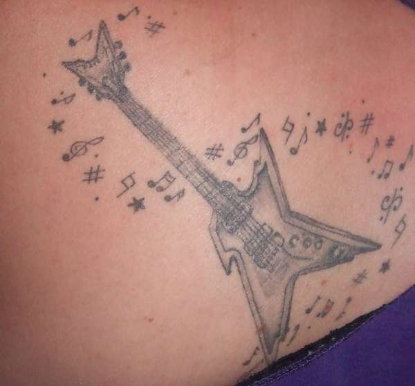 Guitar tattoo