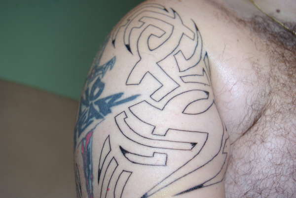 right arm tribal tattoo