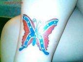 Rebel Flag Butterfly tattoo