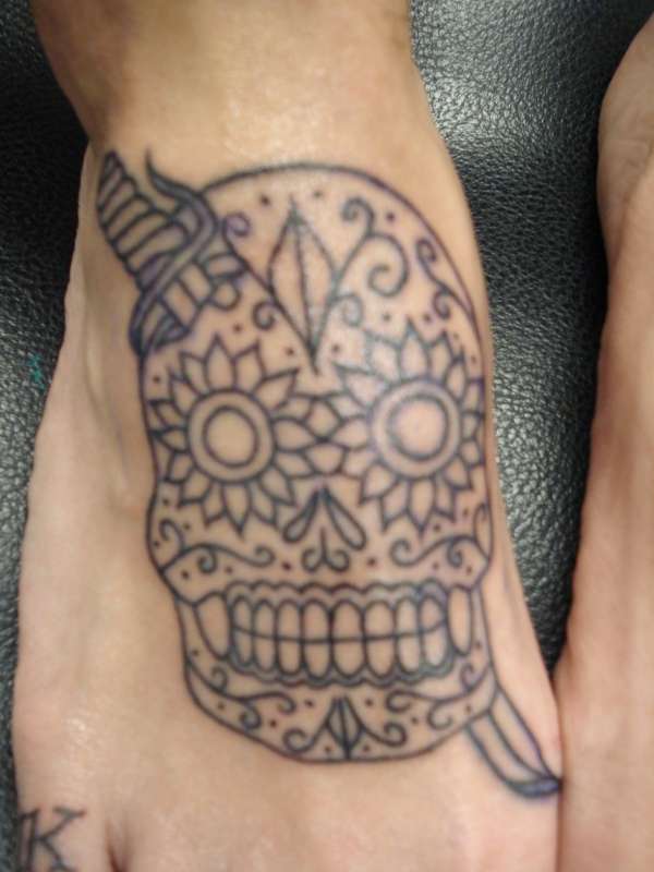 sugar skull tattoo