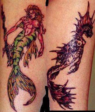 mermaid/merbeing tattoo