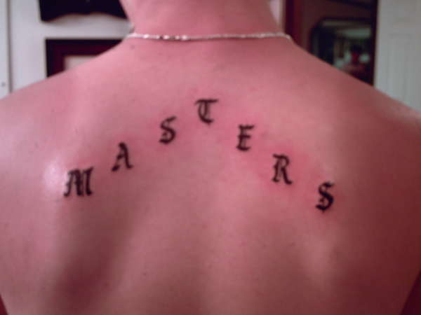 Last name tattoo