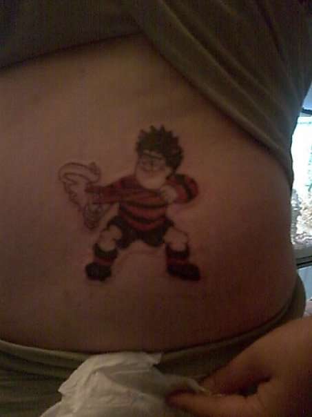 dennis the menace tattoo