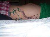 My line of music tattoo