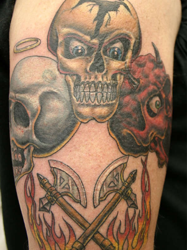 3 Skulls tattoo