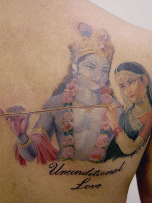 Krsna and Radha tattoo