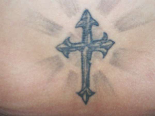 MY cross tattoo