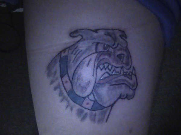 Bulldog tattoo
