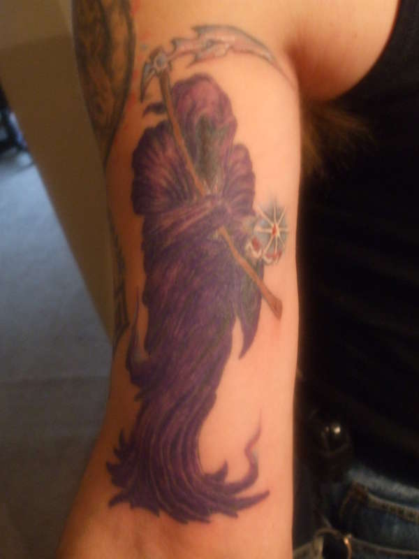 Reaper with color now tattoo