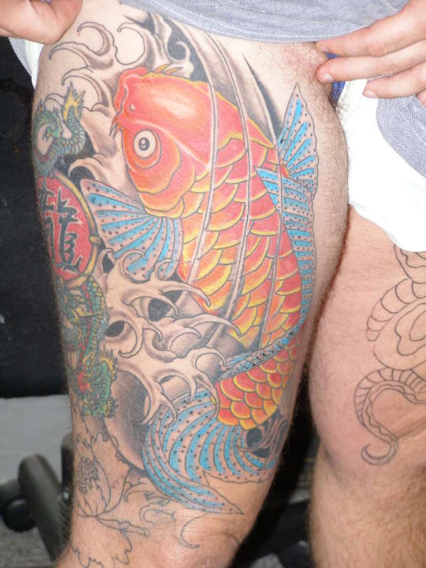 koi in progress tattoo