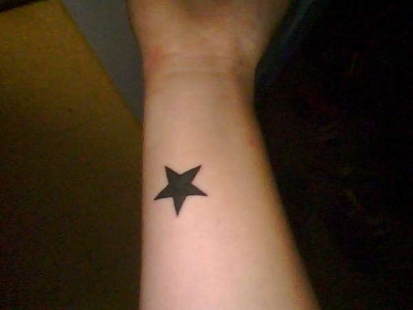 my first of 3 stars on my arm tattoo