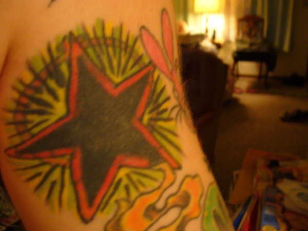 star cover up tattoo