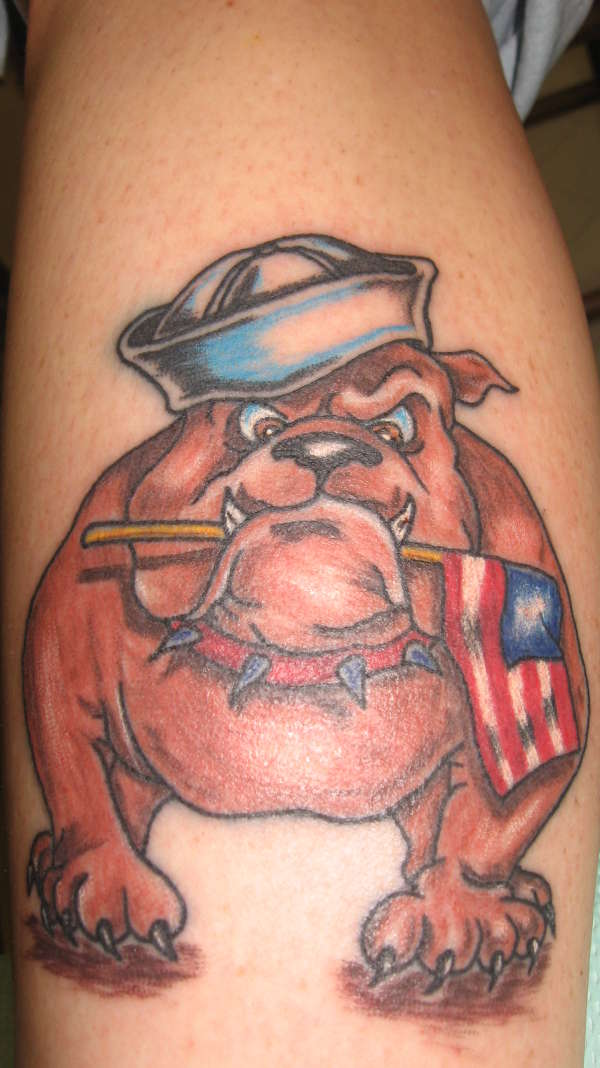 Navy/Marines tattoo