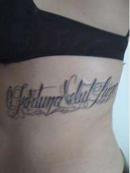 "O Fortuna, velut Luna" tattoo