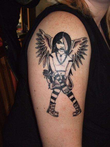 goth angel 2 tattoo