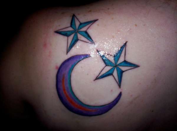 moon and Stars tattoo