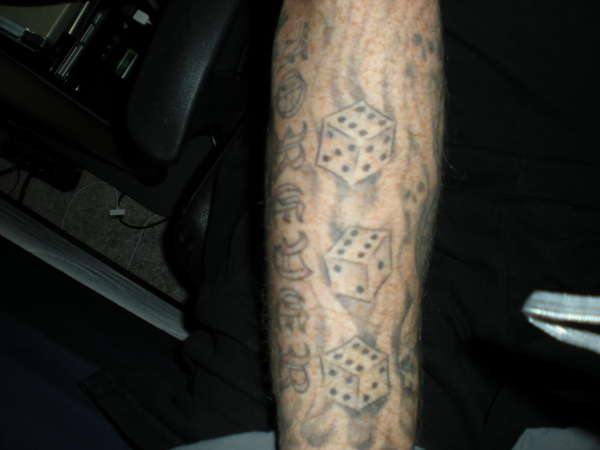 Dice tattoo