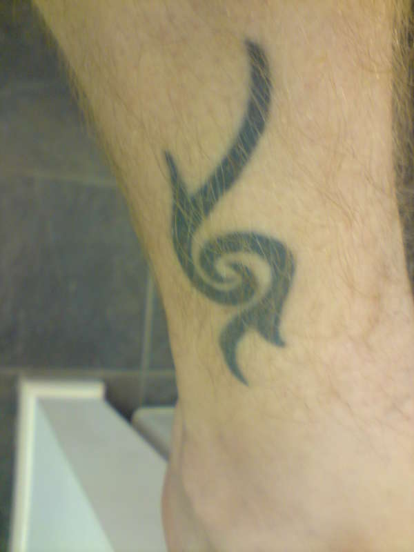right ankle tattoo