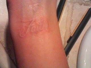 Faith tattoo