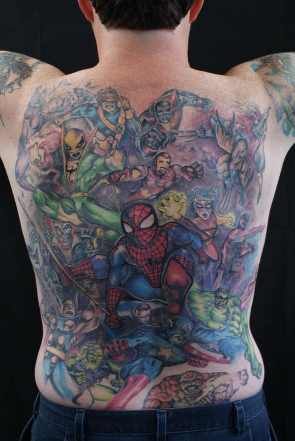 Marvel Super Heroes tattoo