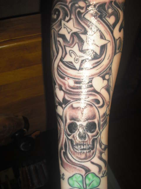 half tattoo