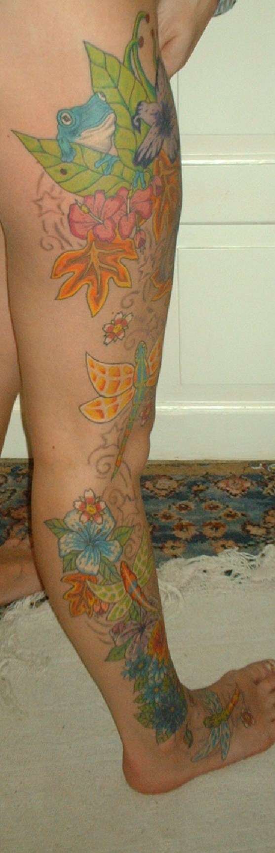 leg tattoo