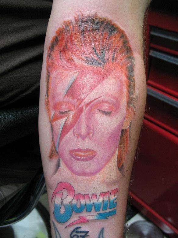 Aladdin Sane Bowie tattoo