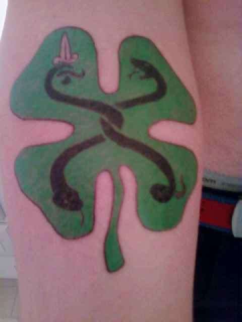 Flogging Molly Clover. tattoo