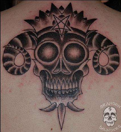 Tribal Skull tattoo