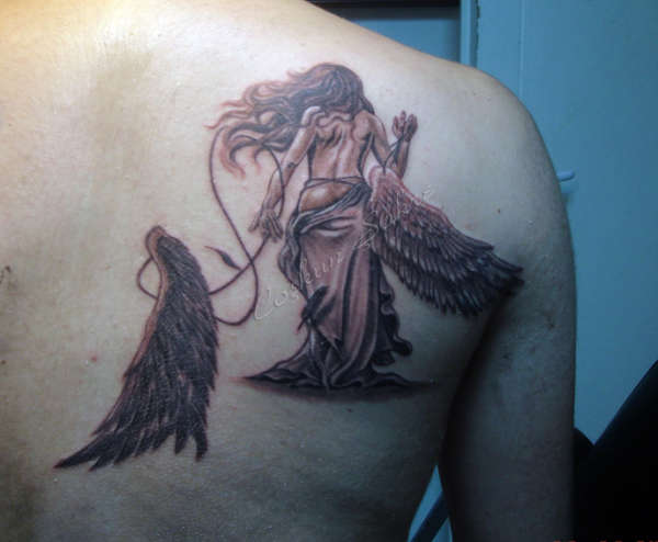 angel tattoo