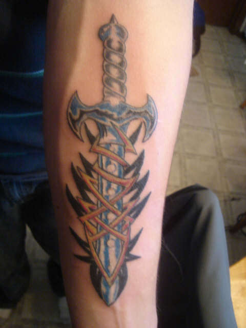 dagger tattoo